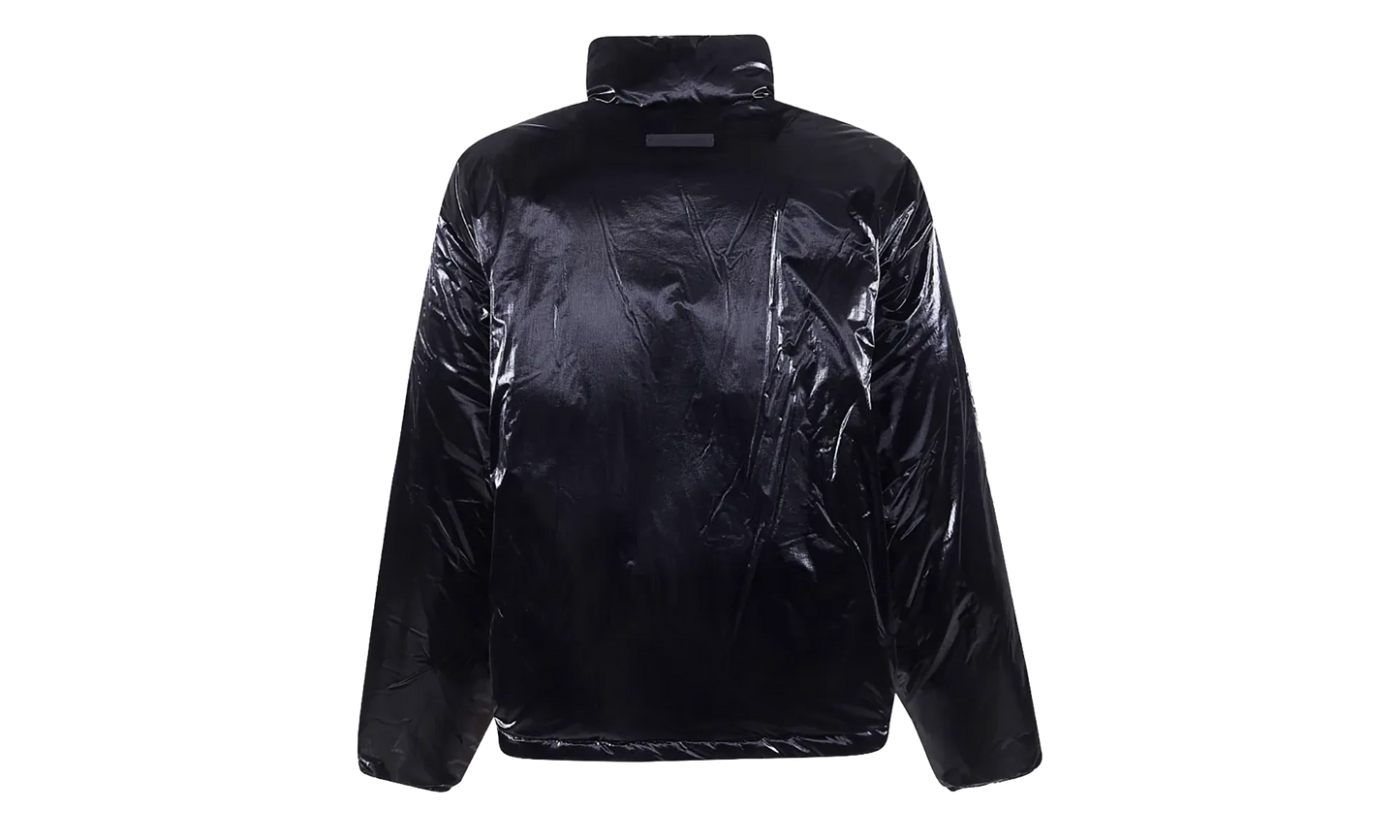 Ripstop Nylon Puffer Jacket "Metallic Black" 202HO258181F