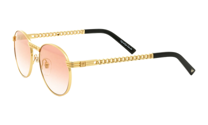 Miami Vice Cuban Link Edition 24KT "Yellow Gold / Candy Red Gradient Flash Gold" CLMV2 0002 16C7