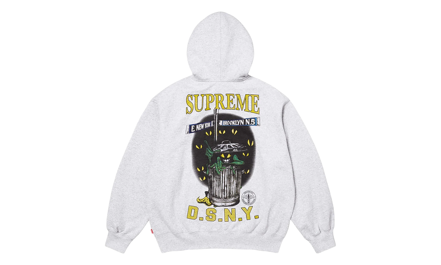 DSNY Zip Up Hooded Sweatshirt "SS26 - Ash Grey" SU27114