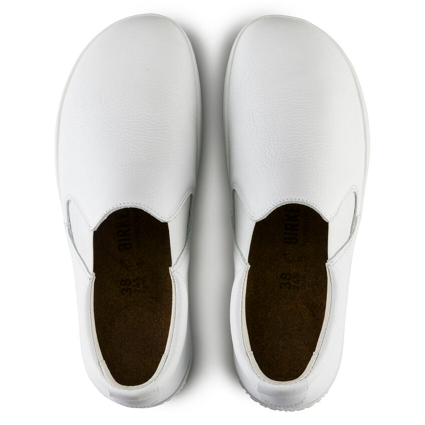 QO 400 Leather Safety Shoe in White
