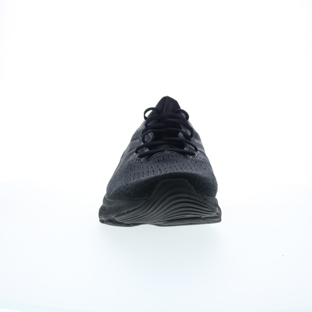 Asics Gel-Nimbus 24 Mens Black Leather Extra Wide Athletic Running Shoes
