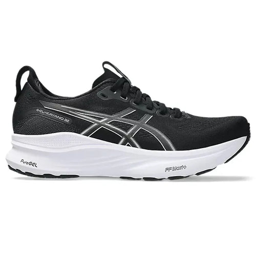 Women's Gel-Kayano 32 Running Shoes Wide in Black/White