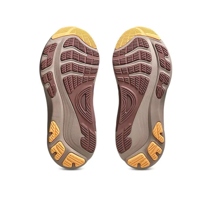 Women's Gel-Kayano 32 Running Shoes Wide in White/Orange Glow