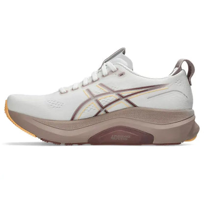 Women's Gel-Kayano 32 Running Shoes Wide in White/Orange Glow