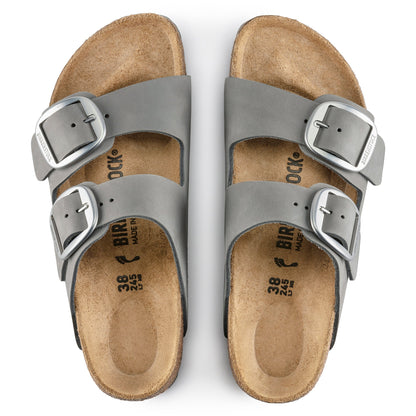 Arizona Big Buckle Nubuck Leather in Dove Gray