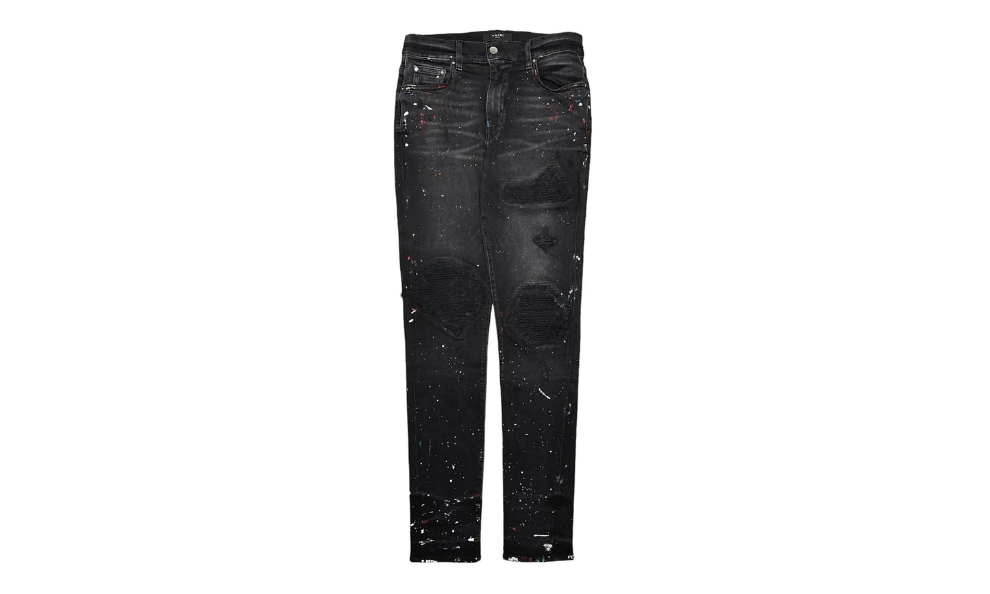 MX1 Painted Denim Patch Jeans "Aged Black" MBMX1 PDP ABL