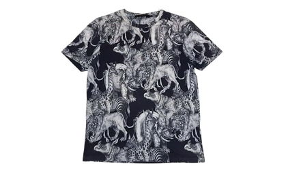 Chapman Brothers Allover Animals Short Sleeve Tee "Navy" 1AI3M