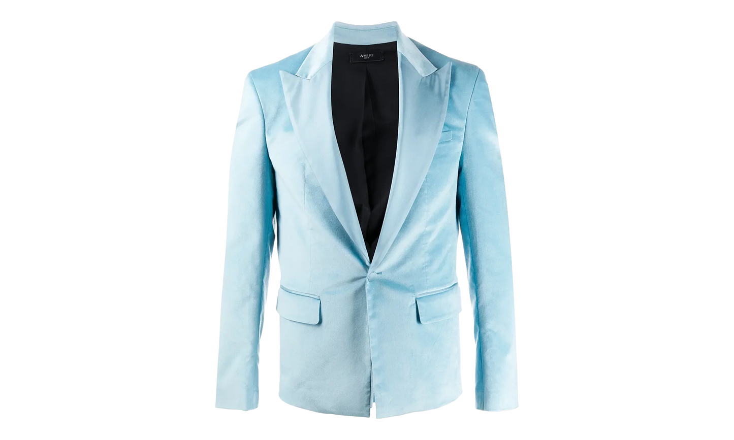 Velvet Blazer Sport Coat "Light Blue" Y0M12174VE LIB