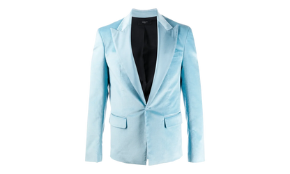Velvet Blazer Sport Coat "Light Blue" Y0M12174VE LIB