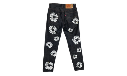 Levi's 501 Cotton Rhinestone Wreath Jeans "Raw" DT313