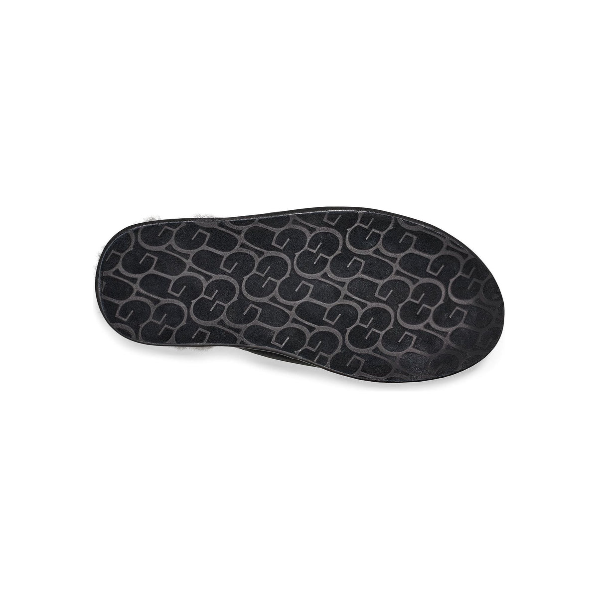 Men's Scuff Leather Slipper in Black
