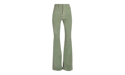 Velour Flare Stack Jeans Pants "Pale Lime" Y0W09458VE PLI