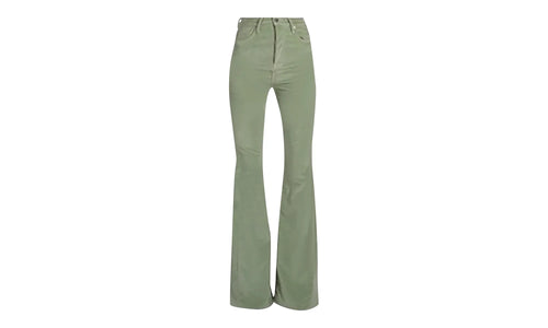 Velour Flare Stack Jeans Pants "Pale Lime" Y0W09458VE PLI