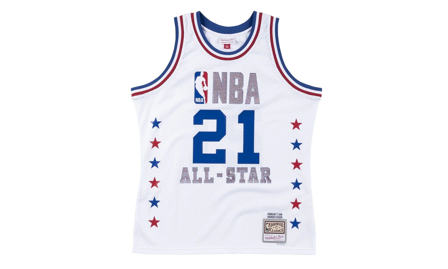 NBA Dominique Wilkins Swingman Jersey "1988 All-Star - White" SMJYBW18018 ASEWHIT88DWI