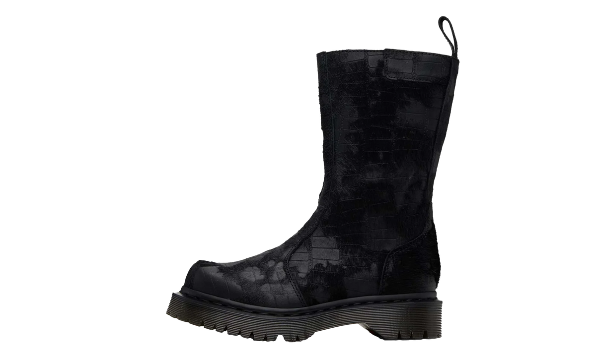 Emboss Hair On Regena Boot Black Croc "Black" 41253001