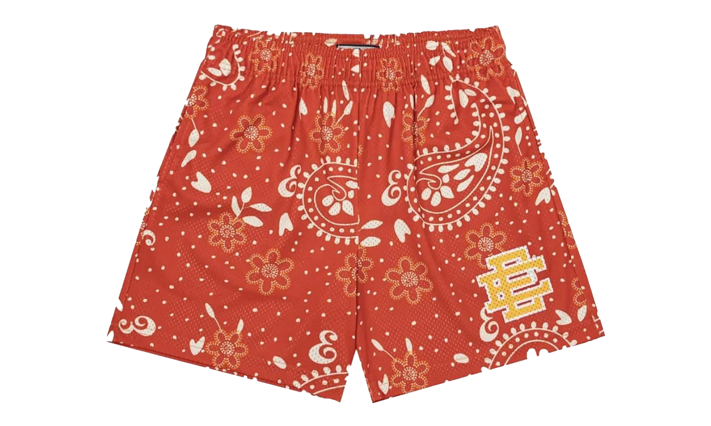EE Basic Shorts "Red Paisley" EE209
