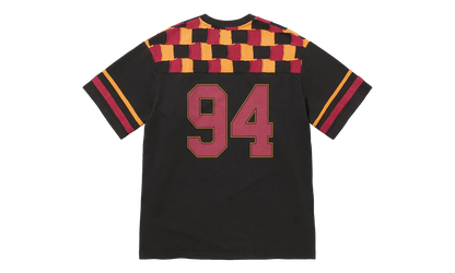 Patchwork Yoke Football Top "Black" SU27000