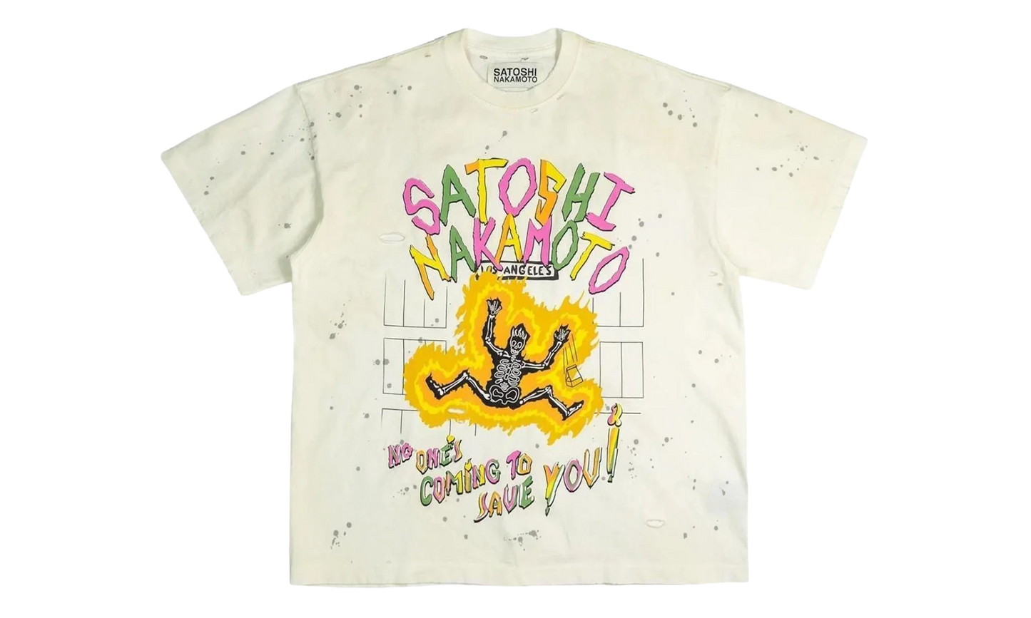 No Savior Tee "White" SAT009