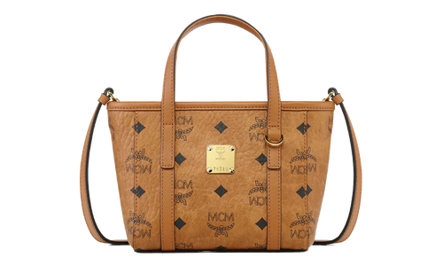Extra Mini Toni Shopper in Visetos "Cognac" MWPFSMT03CO001