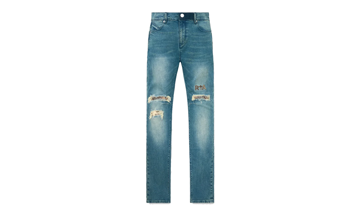 Bryant Skinny Jeans "Blue Distressed Snake" MSPTD900 B1205BLDSS