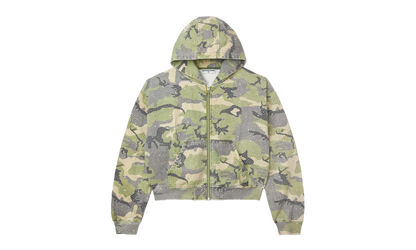 Crystal Camo Work Zip Up Jacket "Green" 10076922