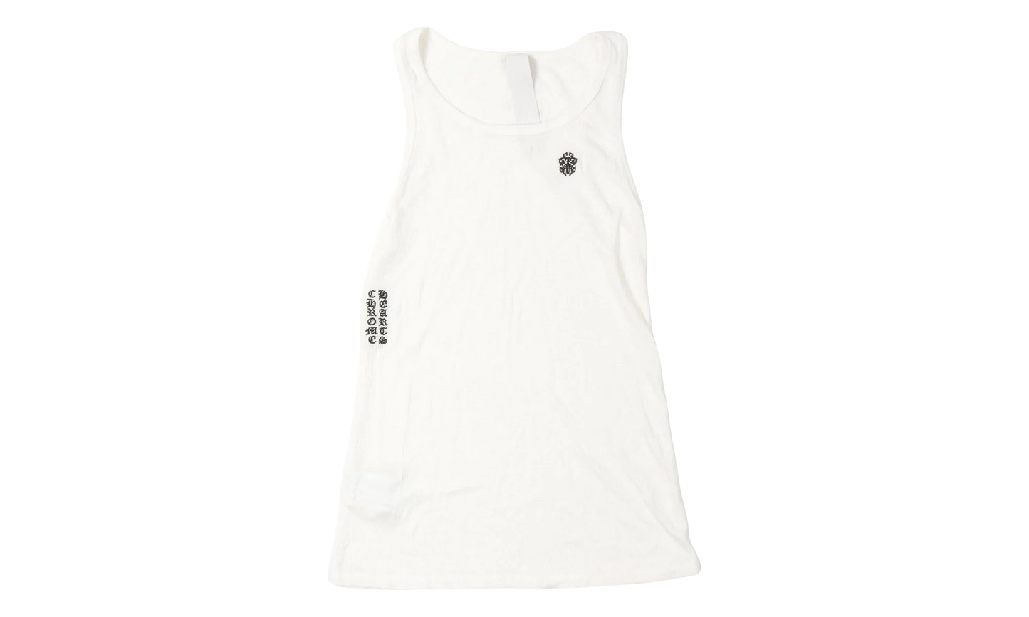 Eyechart & Dagger Logo Tank Top WMNS "White" CHRM1027