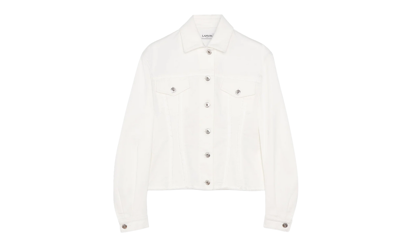 FITTED DENIM JACKET "OPTIC WHITE" RW JA0135 D011 A23 01
