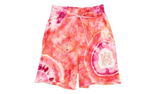Tie Dye Ma Sweatshorts "Orange / Pink" SS22MJL025_Peach