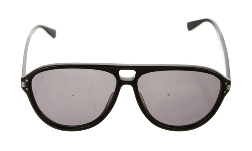 Aviator Logo Sunglasses "Black / Black / Silver" XA41764AC BBS