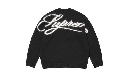 Angora Script Sweater "FW25 - Black" SU26810