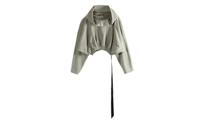 Felpa Cropped Hooded Top WMNS "Grey Melange" DS01F4218 FGM 178
