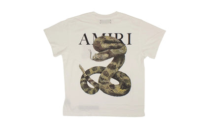 White Snake Cotton T-Shirt "White" AMR-XTSH-0054