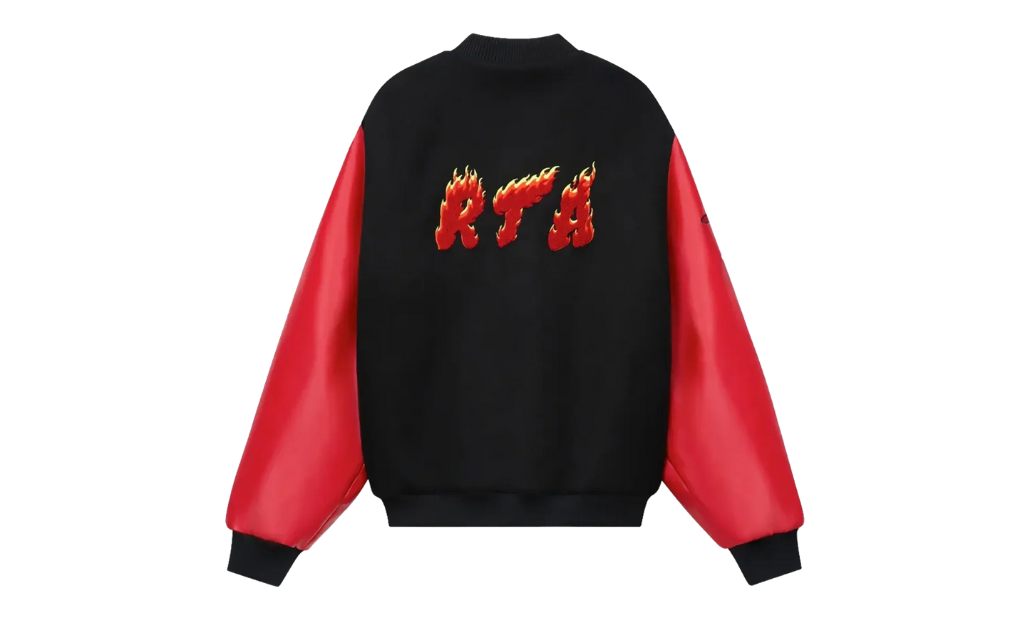 Marty Flame Logo Jacket "Black / Red" MRLDW930 W1702BRFLG