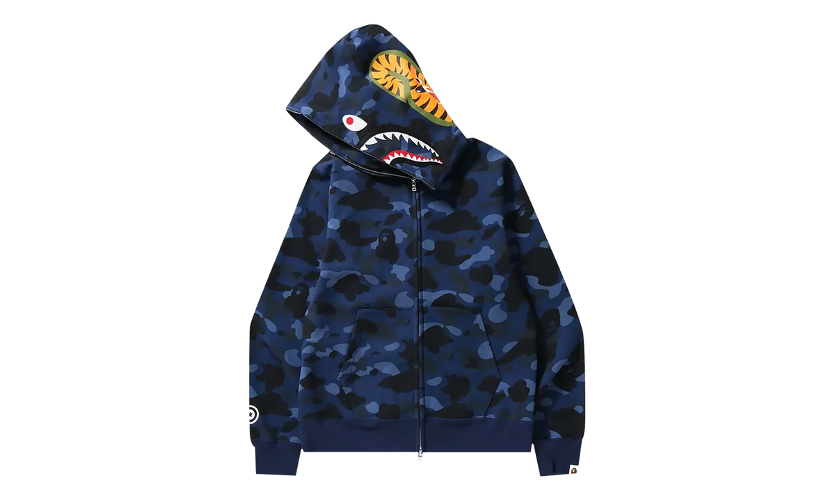 Color Camo Shark Full Zip Hoodie "Navy" 1H70 115 008 NAVY