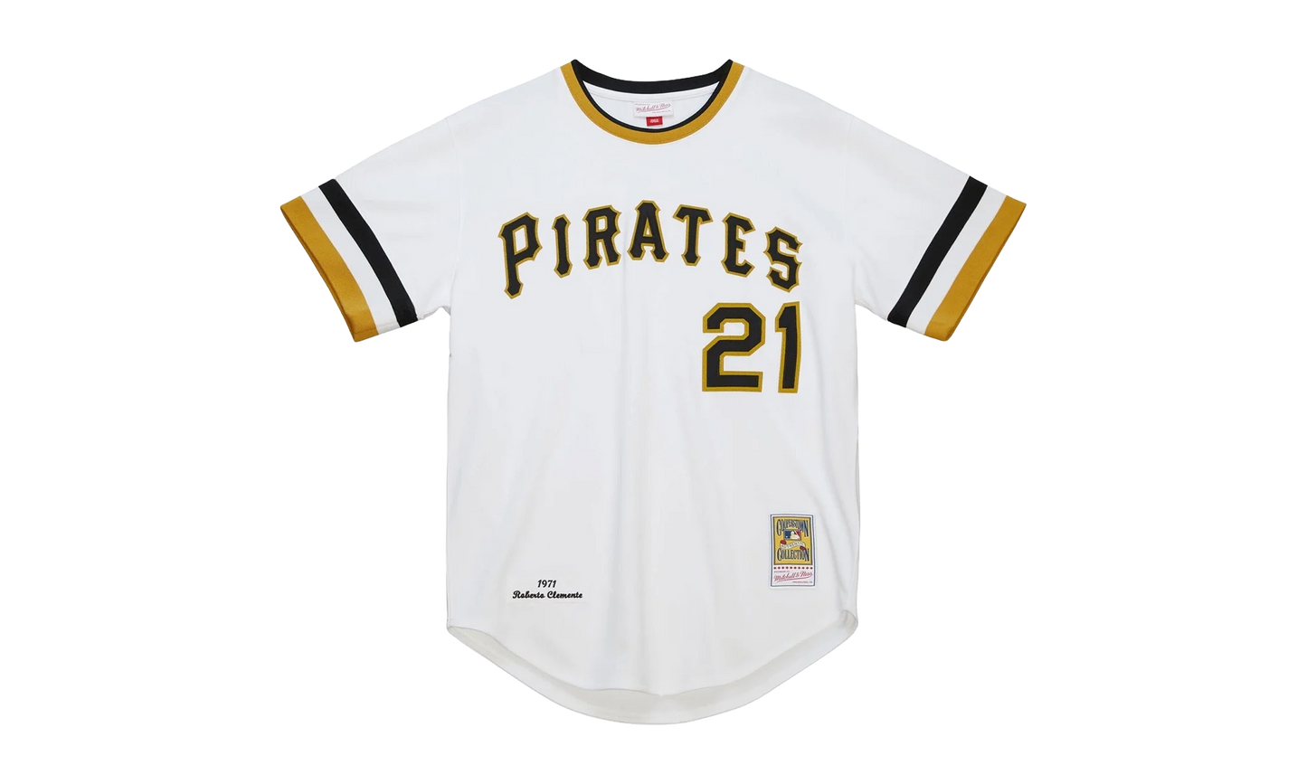 MLB Roberto Clemente Home Jersey "1971 Pittsburgh Pirates – White" AJY15616 PPI71RCLWHIT