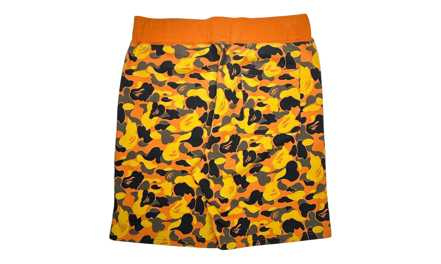 BAPE x XO Shark Sweat Shorts "Orange" BXSSSO