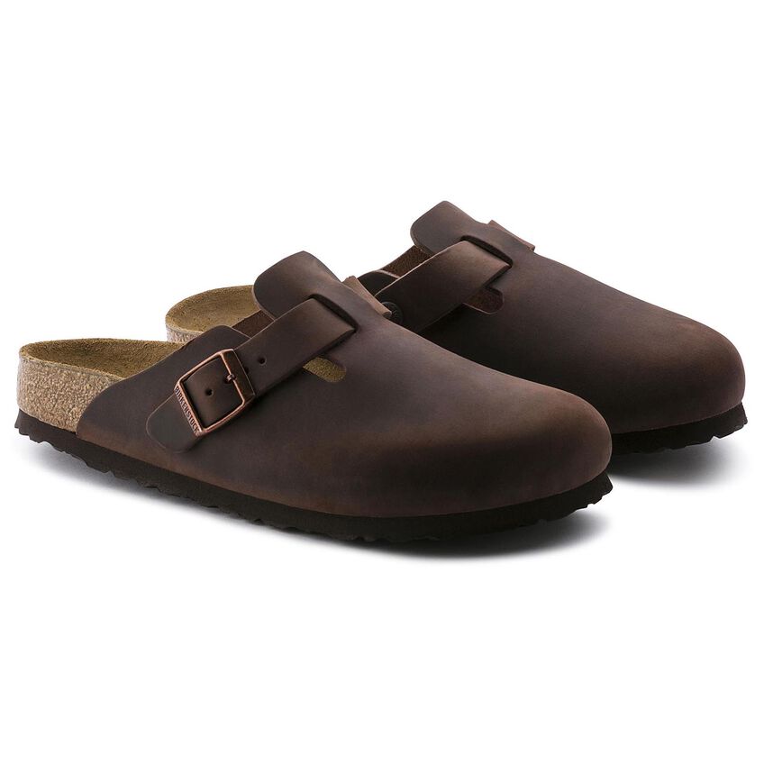 Boston Soft Footbed Oiled Leather in Habana