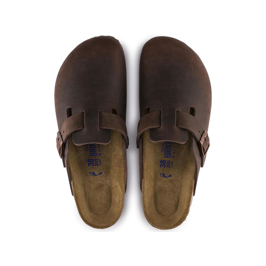 Boston Soft Footbed Oiled Leather in Habana