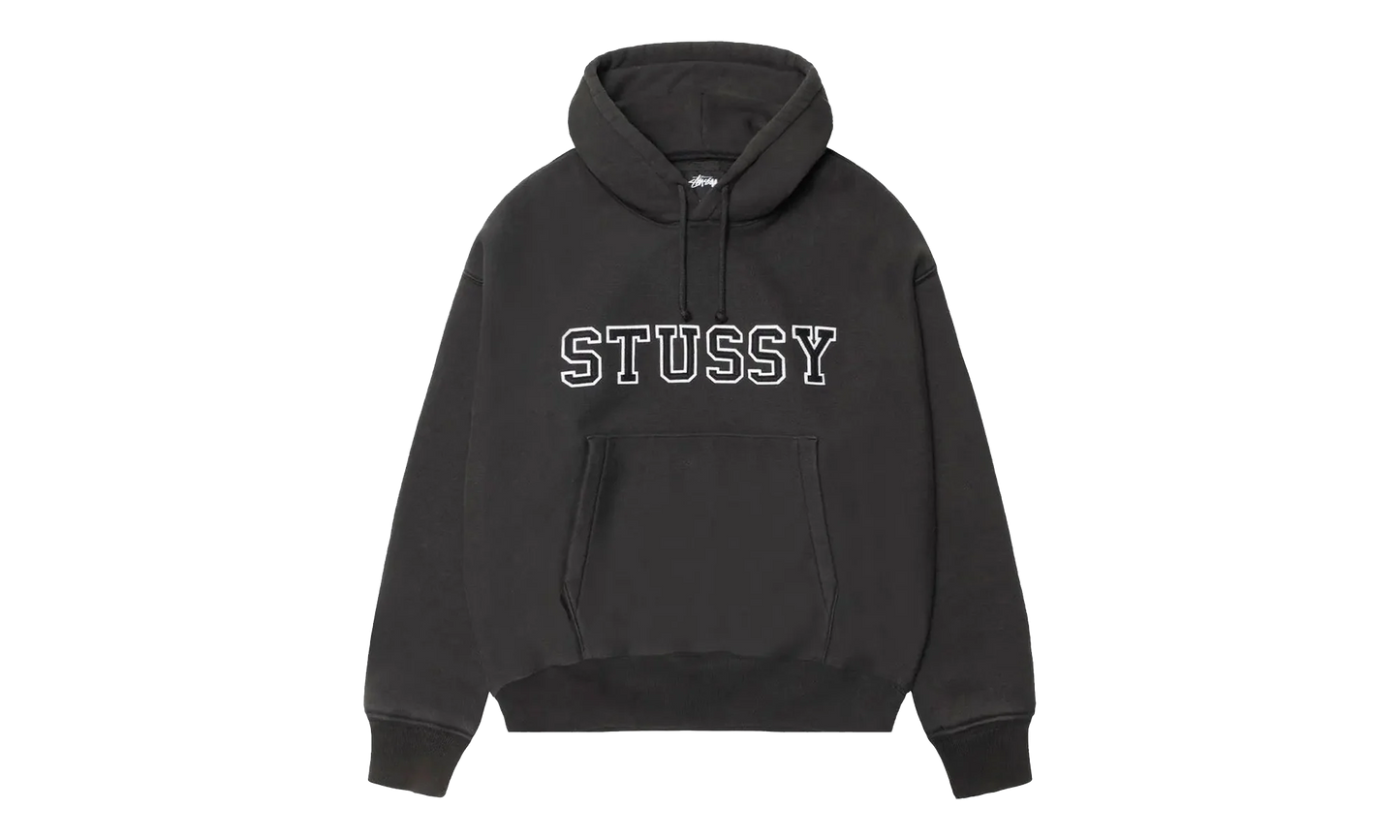 Applique Hoodie "Black" STUS427