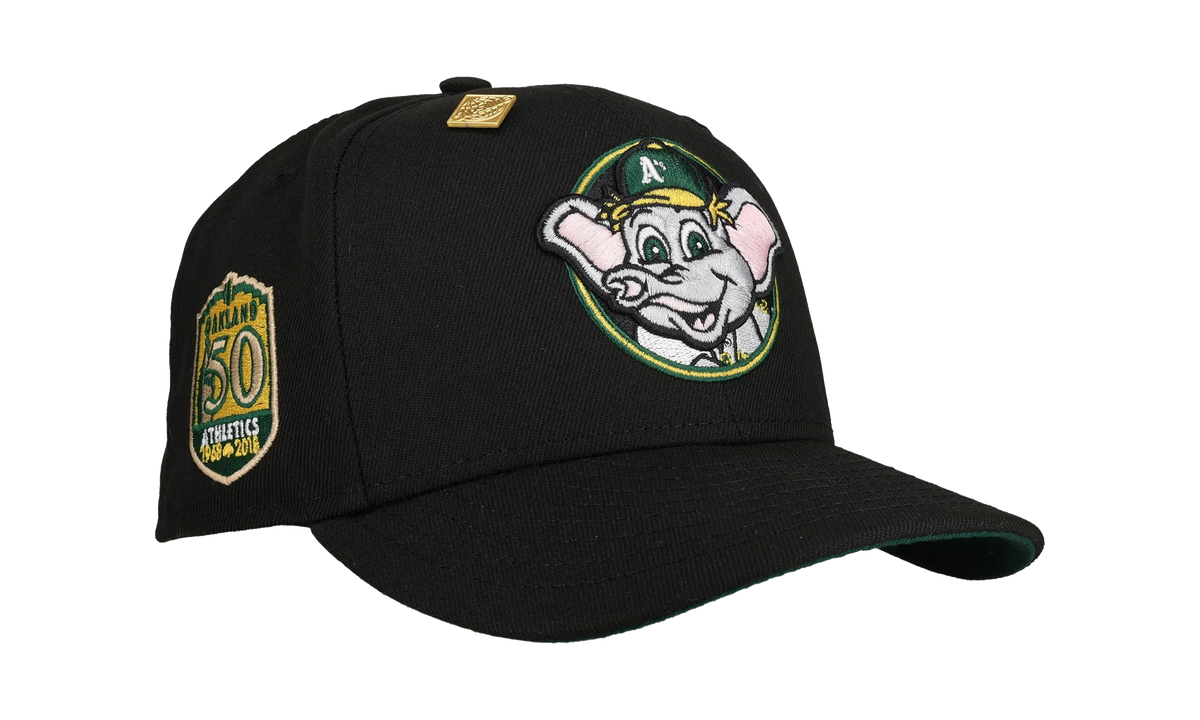 59FIFTY Oakland Athletics 50th Anniversary Fitted Hat ""Stompers" - Black" NE347