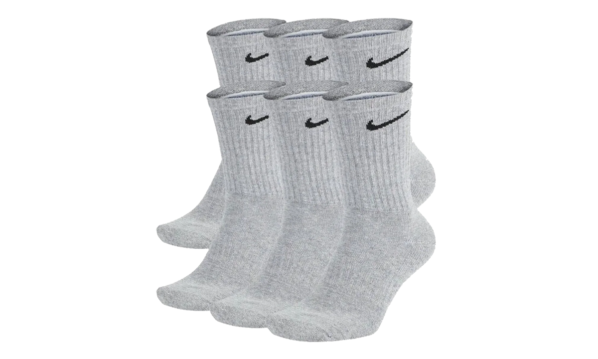 Everyday Plus Cushion No Show Socks (6 Pack) "Dark Grey" SX7666 064