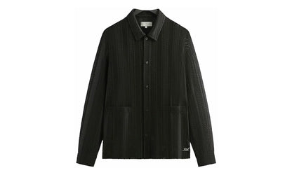 Ladder Lace Boxy Collared Overshirt "Black" KITH37