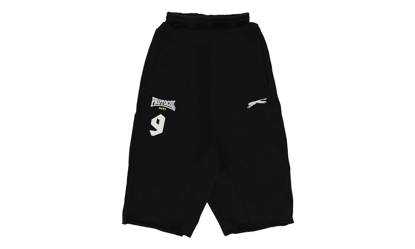 Folded Waist Jorts "Black" PI00001