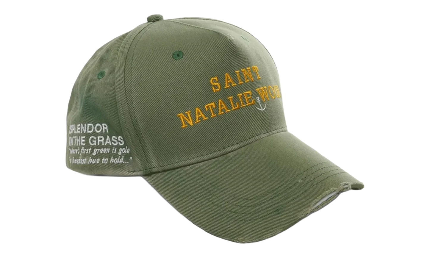 Saint Natalie Wood Paint Hat "Green" 4U001Q3016GRN