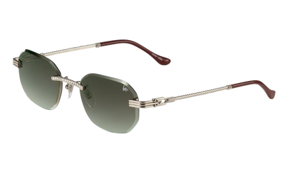 Hustler Rimless Drill Mount 24KT "White Gold / Gray Gradient" DMHU2 0044 43A1
