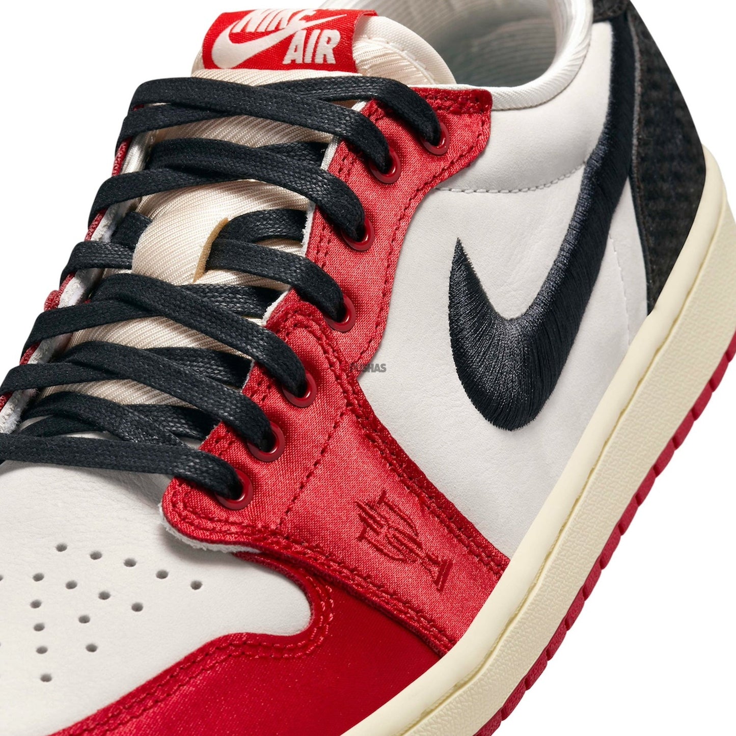 1 Low OG x Trophy Room 'Sail/Black/Varsity Red' (2024)