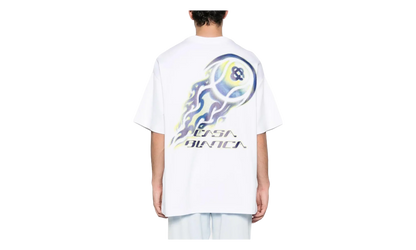 Flaming Tennis Ball Oversized Short Sleeve T‑Shirt "Grey" M P26 JTS 044 02