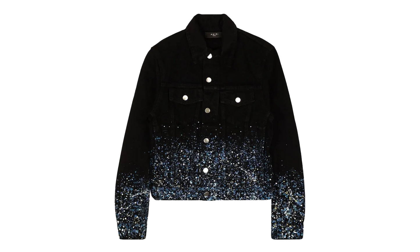 Black Crystal Painter Trucker Jacket "Black" AMIRI BLACK CRYSTAL PAINTER TRUCKER