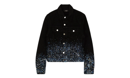 Black Crystal Painter Trucker Jacket "Black" AMIRI BLACK CRYSTAL PAINTER TRUCKER