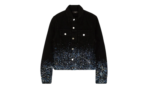 Black Crystal Painter Trucker Jacket "Black" AMIRI BLACK CRYSTAL PAINTER TRUCKER